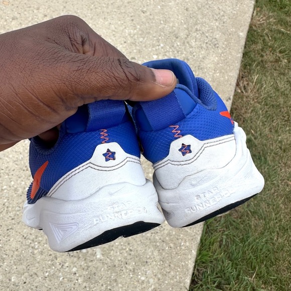 Nike Star Runner 4 Little Kids Athletic Shoes Toddler Boy Size 12 Blue - Picture 9 of 13